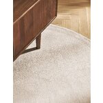 Light Beige Round Viscose Rug (Jane)D=200