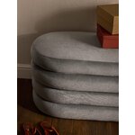 Grey Upholstered Bench Alto