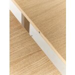 Light brown extendable dining table (calla) 90x120-160 whole