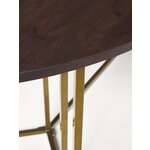 Brown Solid Wood Oval Dining Table (Luca) 180x100