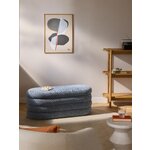 Grey Blue Upholstered Bench (Alto)