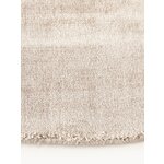 Light Beige Round Viscose Rug (Jane)D=200