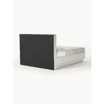 Light gray continental bed (livia) 180x200 whole