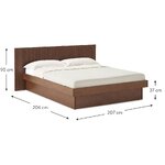 Brown bed (sato)160x200