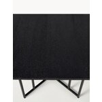 Black Solid Wood Dining Table (Luca) 180x90