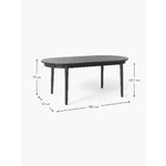 Black Extendable Dining Table (Calary) 92x180-230