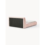 Light Pink Upholstered Bed (Cloud) 140x200