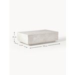 Beige Marble Imitation Coffee Table (Lesley)