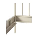 Light Beige Metal Bed (Sanna) 160x200