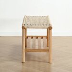 Šviesus medinis suolas Zuma